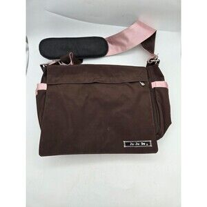 Genuine Designer Ju Ju Be Brown & Pink Diaper Bag Brand New With Tags